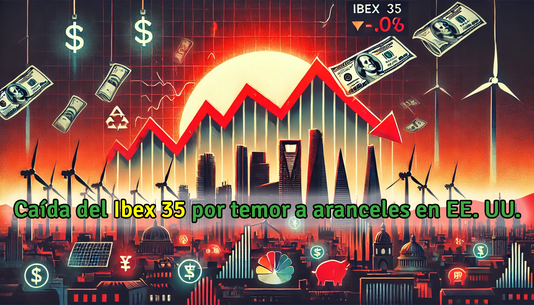 Caída del Ibex 35 por temor a aranceles en EE.UU.