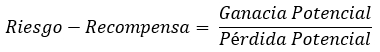 Fórmula de riesgo-recompensa