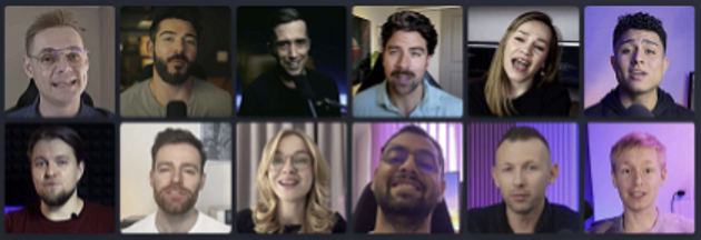 Ejemplos de deepfake, personajes generados por IA y actores contratados