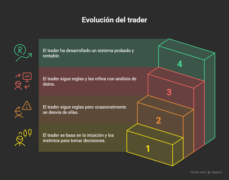 infografía - Evolución del trader