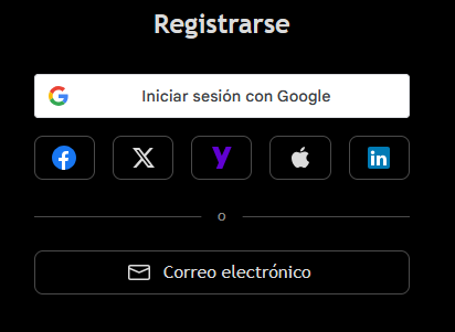 TradingView - Registro
