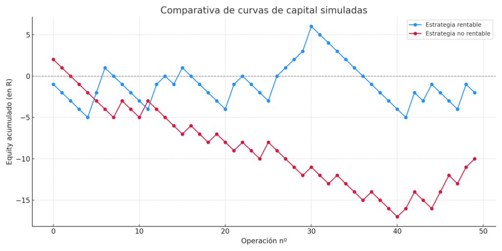 Comparativa de curvas de capital