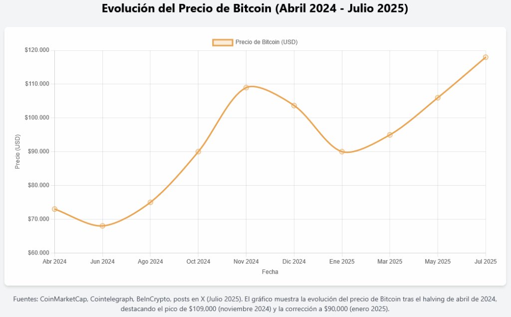 Evolución del Precio de Bitcoin
