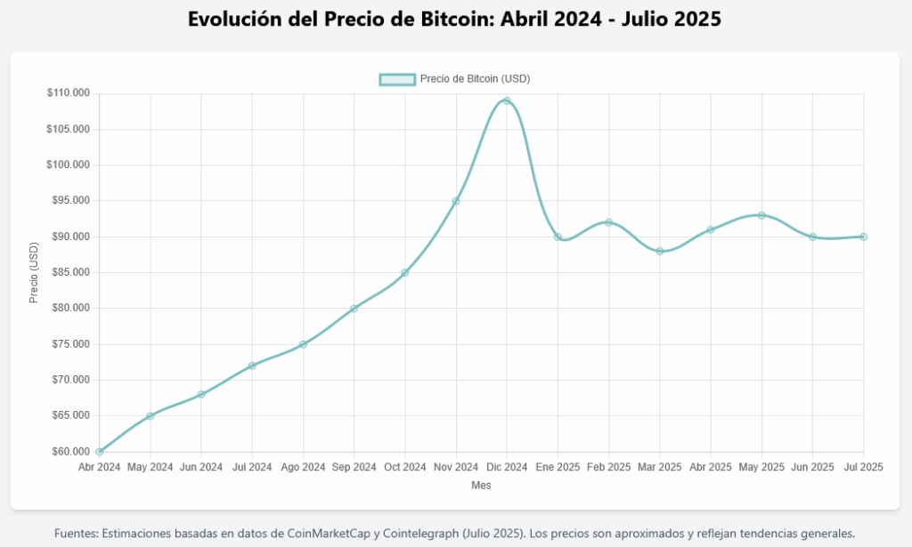 Evolución del Precio de Bitcoin