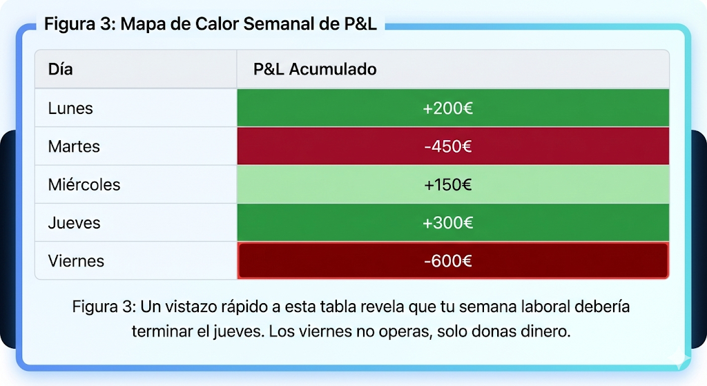 Tabla de "mapa de calor" (heatmap)
