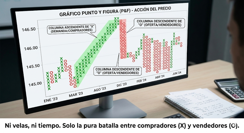 Gráficos atemporales - Anatomía de un gráfico P&F