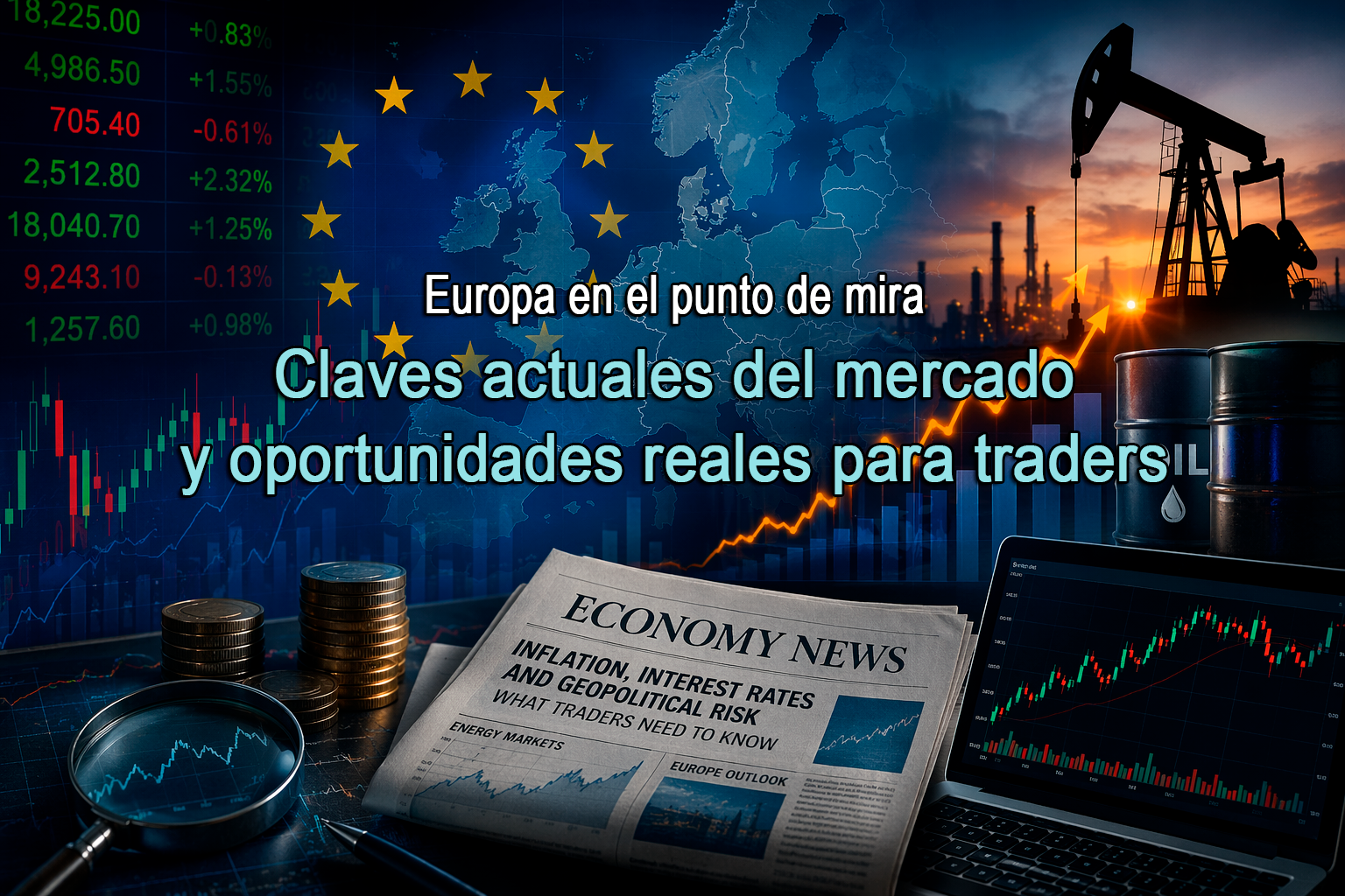 Europa en el punto de mira: claves actuales del mercado y oportunidades reales para traders