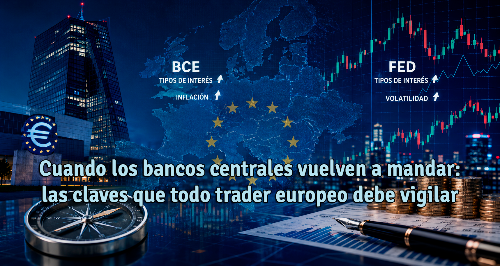 Cuando los bancos centrales vuelven a mandar: las claves que todo trader europeo debe vigilar