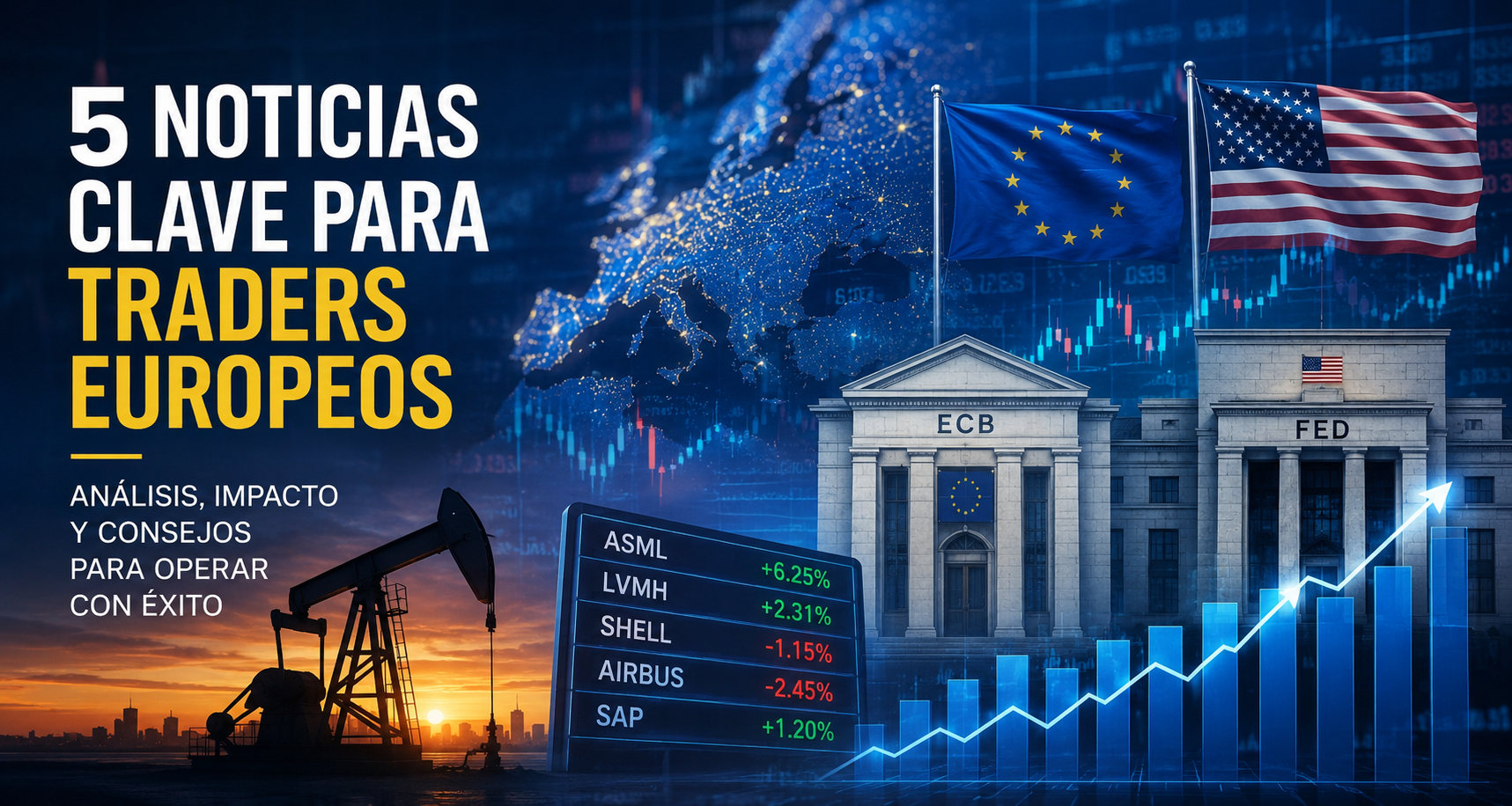 Las 5 noticias que todo trader europeo debería seguir esta semana (y cómo pueden afectar a tus operaciones)