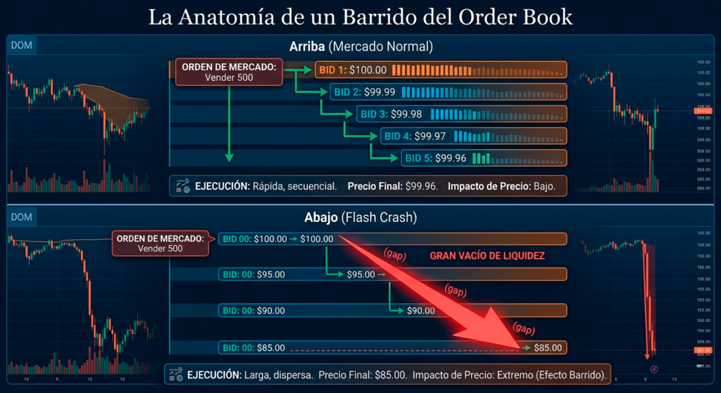 La Anatomía de un Barrido del Order Book