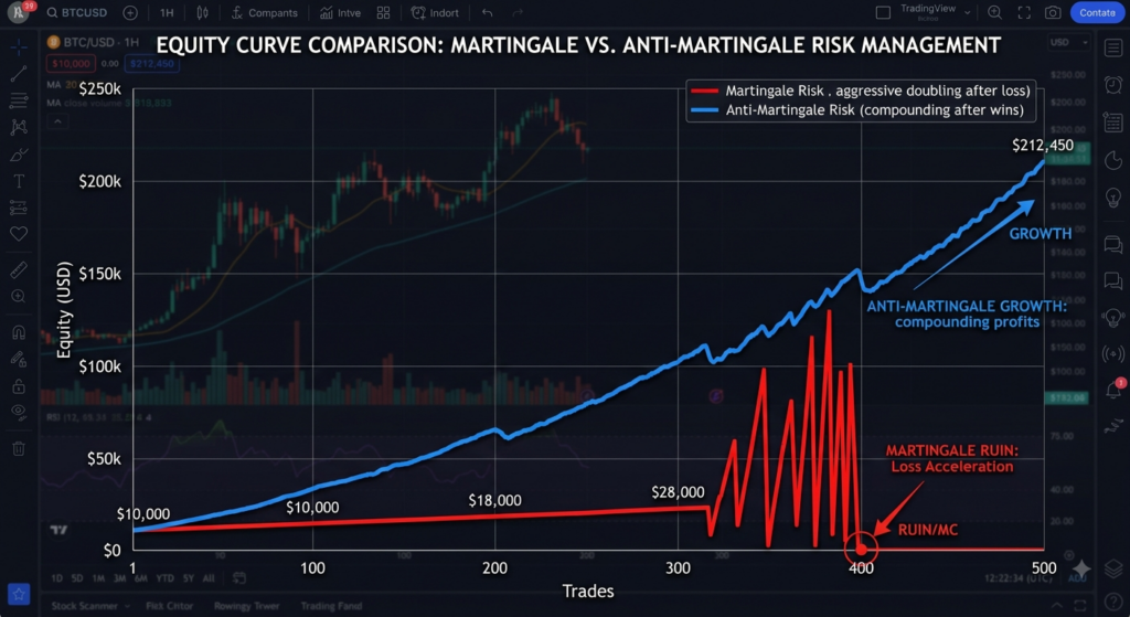 Equity curve comparison