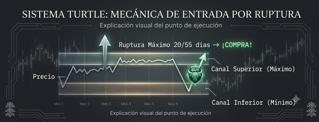Sistema turtle: mecánica de entrada por ruptura